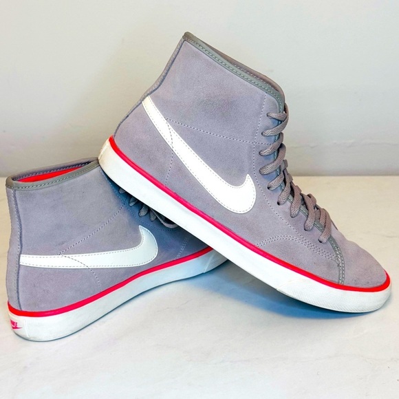 NIKE Retro Primo Court Mid Gray /Orange Suede - Picture 3 of 15